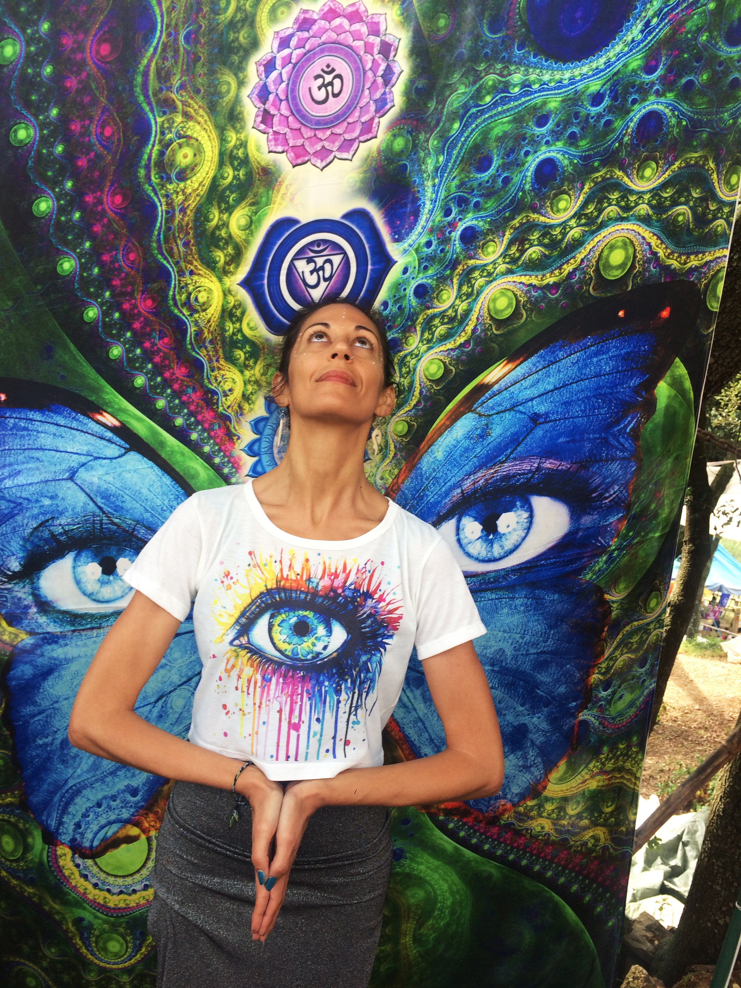 Chakra Butterfly tapestry — room display