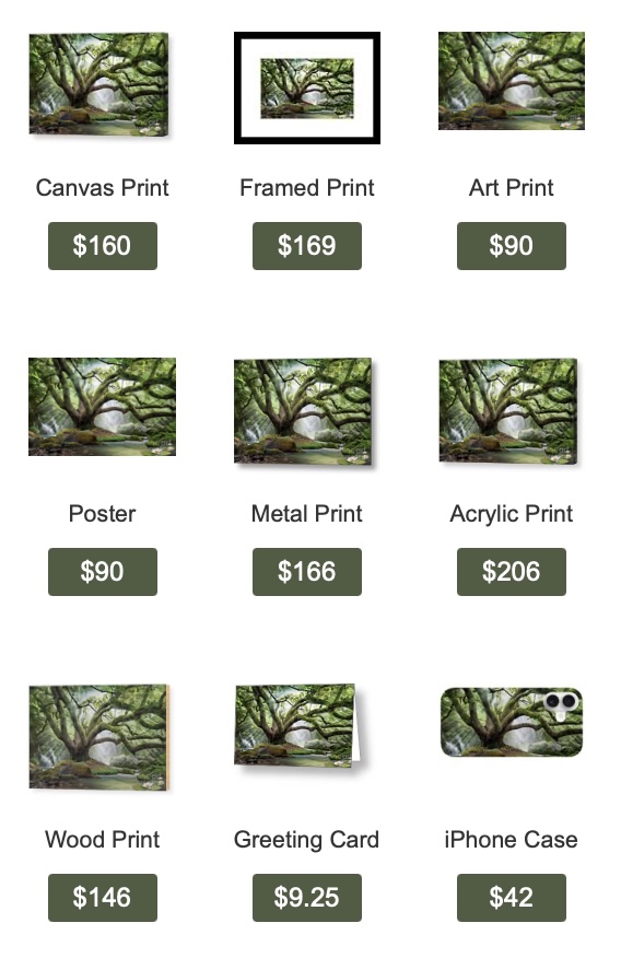 Tree — majestic ancient tree beside a tranquil forest stream art print by SkyloveArt